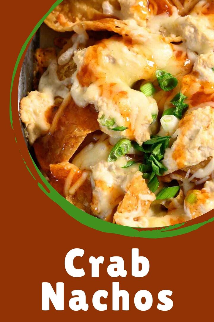 Crab Nachos on a baking sheet.