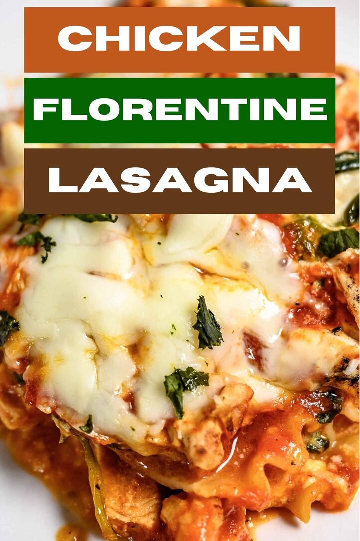 chicken florentine lasagna on a plate.