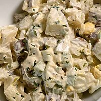 Potato Salad with Dill Pickles