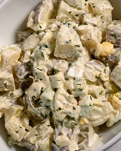 Potato Salad with Dill Pickles