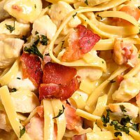 Bacon and Chicken Carbonara