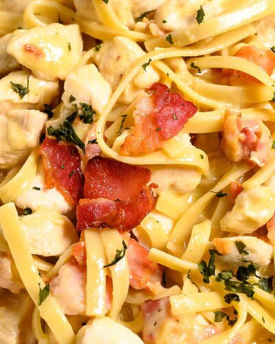 Bacon and Chicken Carbonara